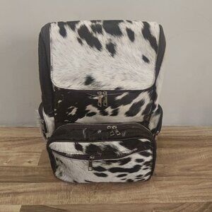 Brown Leather Backpack Large Unisex Travel Bag